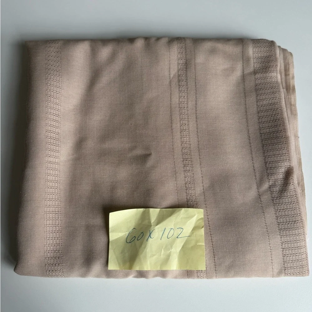 Tablecloth 60”x102” Beige, Excellent Quality Vintage Cotton
